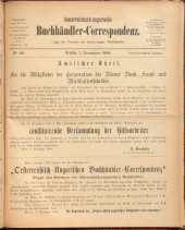 Oesterreichische Buchhändler-Correspondenz