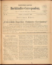 Oesterreichische Buchhändler-Correspondenz