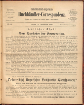 Oesterreichische Buchhändler-Correspondenz