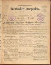 Oesterreichische Buchhändler-Correspondenz