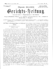 Allgemeine Österreichische Gerichtszeitung