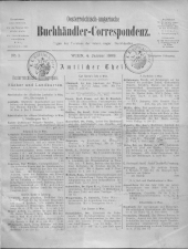 Oesterreichische Buchhändler-Correspondenz