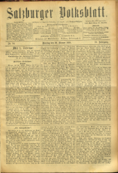 Salzburger Volksblatt: unabh. Tageszeitung f. Stadt u. Land Salzburg