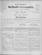 Oesterreichische Buchhändler-Correspondenz