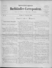 Oesterreichische Buchhändler-Correspondenz