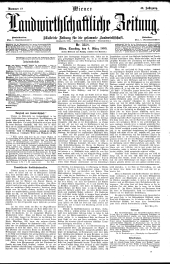 Wiener Landwirtschaftliche Zeitung
