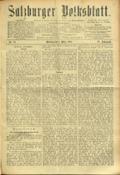 Salzburger Volksblatt: unabh. Tageszeitung f. Stadt u. Land Salzburg