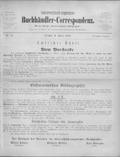 Oesterreichische Buchhändler-Correspondenz