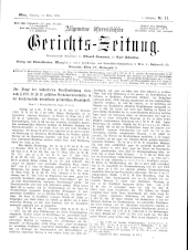 Allgemeine Österreichische Gerichtszeitung