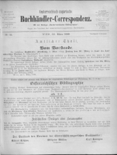 Oesterreichische Buchhändler-Correspondenz