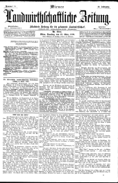 Wiener Landwirtschaftliche Zeitung