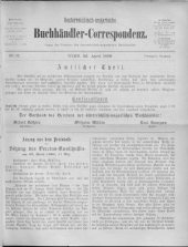 Oesterreichische Buchhändler-Correspondenz