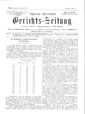 Allgemeine Österreichische Gerichtszeitung