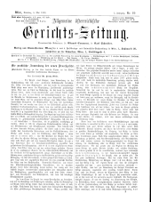 Allgemeine Österreichische Gerichtszeitung