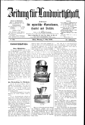 Zeitung für Landwirtschaft