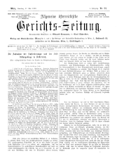 Allgemeine Österreichische Gerichtszeitung