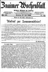 Znaimer Wochenblatt