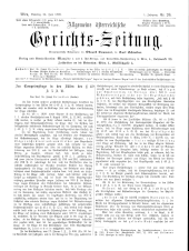 Allgemeine Österreichische Gerichtszeitung