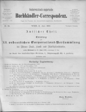 Oesterreichische Buchhändler-Correspondenz