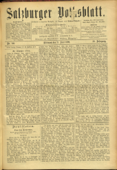 Salzburger Volksblatt: unabh. Tageszeitung f. Stadt u. Land Salzburg