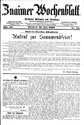 Znaimer Wochenblatt