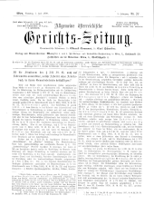 Allgemeine Österreichische Gerichtszeitung