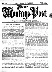 Wiener Montags-Post