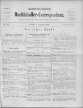 Oesterreichische Buchhändler-Correspondenz