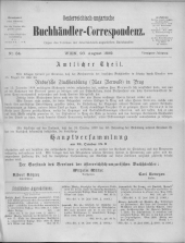 Oesterreichische Buchhändler-Correspondenz