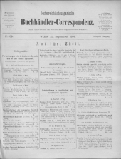 Oesterreichische Buchhändler-Correspondenz