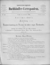 Oesterreichische Buchhändler-Correspondenz