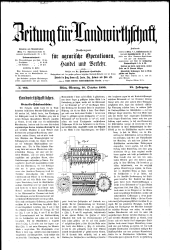 Zeitung für Landwirtschaft