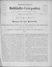 Oesterreichische Buchhändler-Correspondenz