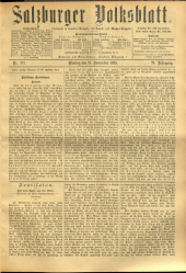 Salzburger Volksblatt: unabh. Tageszeitung f. Stadt u. Land Salzburg