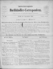 Oesterreichische Buchhändler-Correspondenz