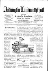 Zeitung für Landwirtschaft