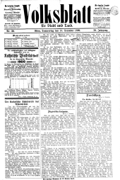 Volksblatt für Stadt und Land