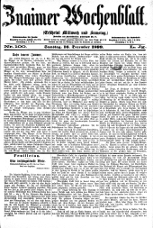 Znaimer Wochenblatt