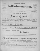 Oesterreichische Buchhändler-Correspondenz