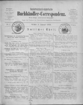 Oesterreichische Buchhändler-Correspondenz