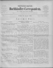 Oesterreichische Buchhändler-Correspondenz