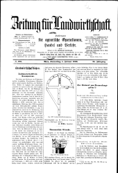 Zeitung für Landwirtschaft