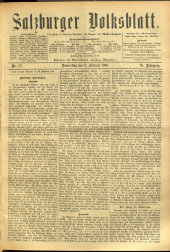Salzburger Volksblatt: unabh. Tageszeitung f. Stadt u. Land Salzburg