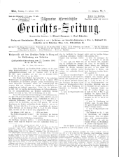 Allgemeine Österreichische Gerichtszeitung