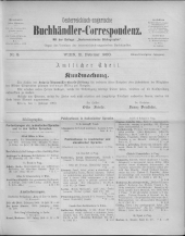 Oesterreichische Buchhändler-Correspondenz