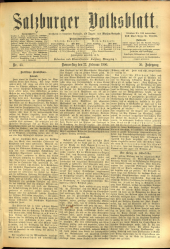 Salzburger Volksblatt: unabh. Tageszeitung f. Stadt u. Land Salzburg