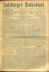 Salzburger Volksblatt: unabh. Tageszeitung f. Stadt u. Land Salzburg