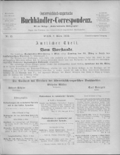 Oesterreichische Buchhändler-Correspondenz