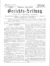 Allgemeine Österreichische Gerichtszeitung