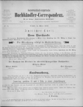 Oesterreichische Buchhändler-Correspondenz